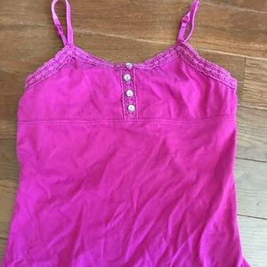 Girls Rhinestone Hot Pink Top